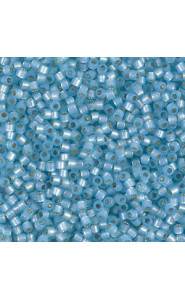 Miyuki delica beads 10/0 - Silver lined light aqua alabaster dyed DBM-628